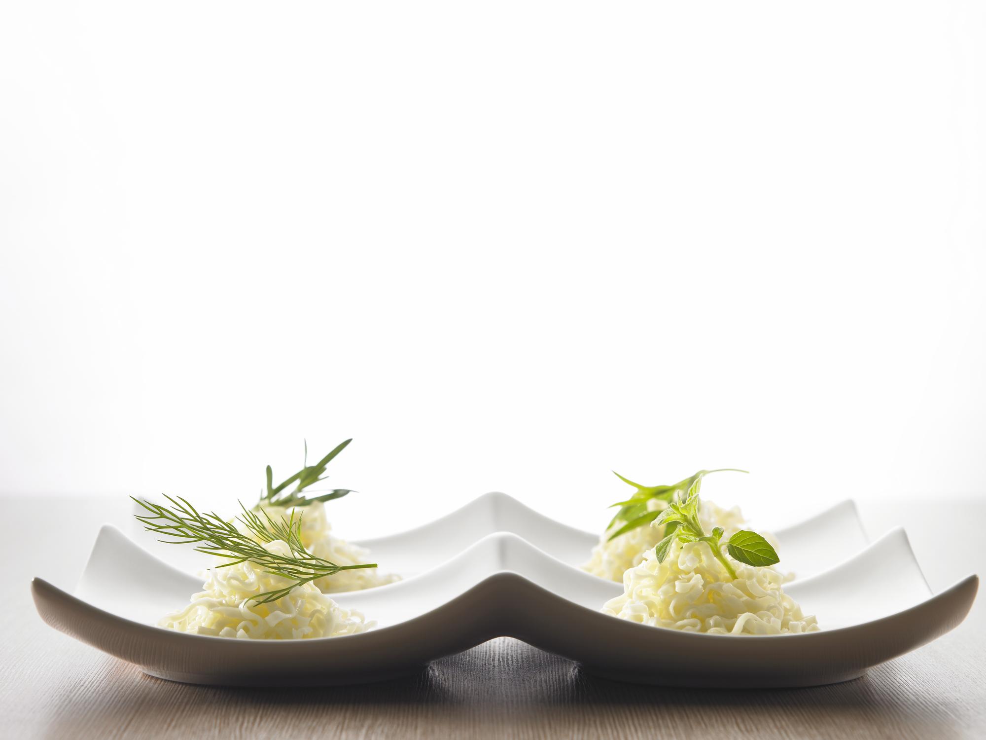 Piatto finito: risotto cremoso con erbe
